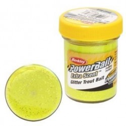 Форелевая паста  Berkley Powerbait Extra Scent Glitter 50gr Sunshine Yellow