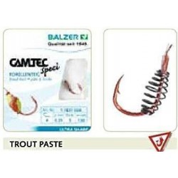 Крючки с поводком Balzer Camtec  Trout Paste130 см (уп.5 шт)