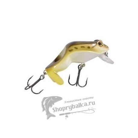Воблер Лягушка Shirasu Frog  Brown Yellow 6 см, 10 гр