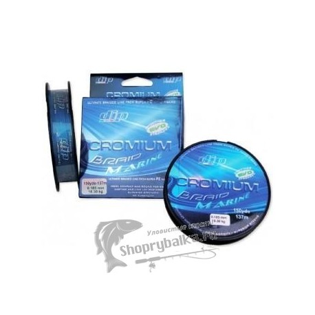 Шнур плетенный PE DIP CRONIUM Braid Marine 0,155 мм 137 м