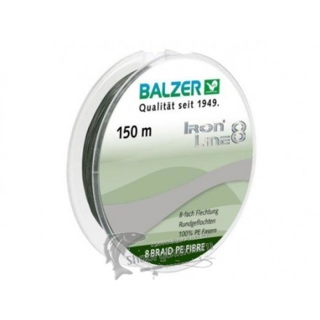 Шнур плетенный  Balzer Iron Line 8x green 150 м