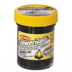 Форелевая паста  Berkley Powerbait Natural Scent Glitter Garlic, Black 