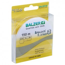 Шнур плетенный  Balzer Iron Line 8x 0,14 yellow