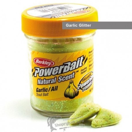 Berkley Natural Scent Troutbait Garlic Glitter